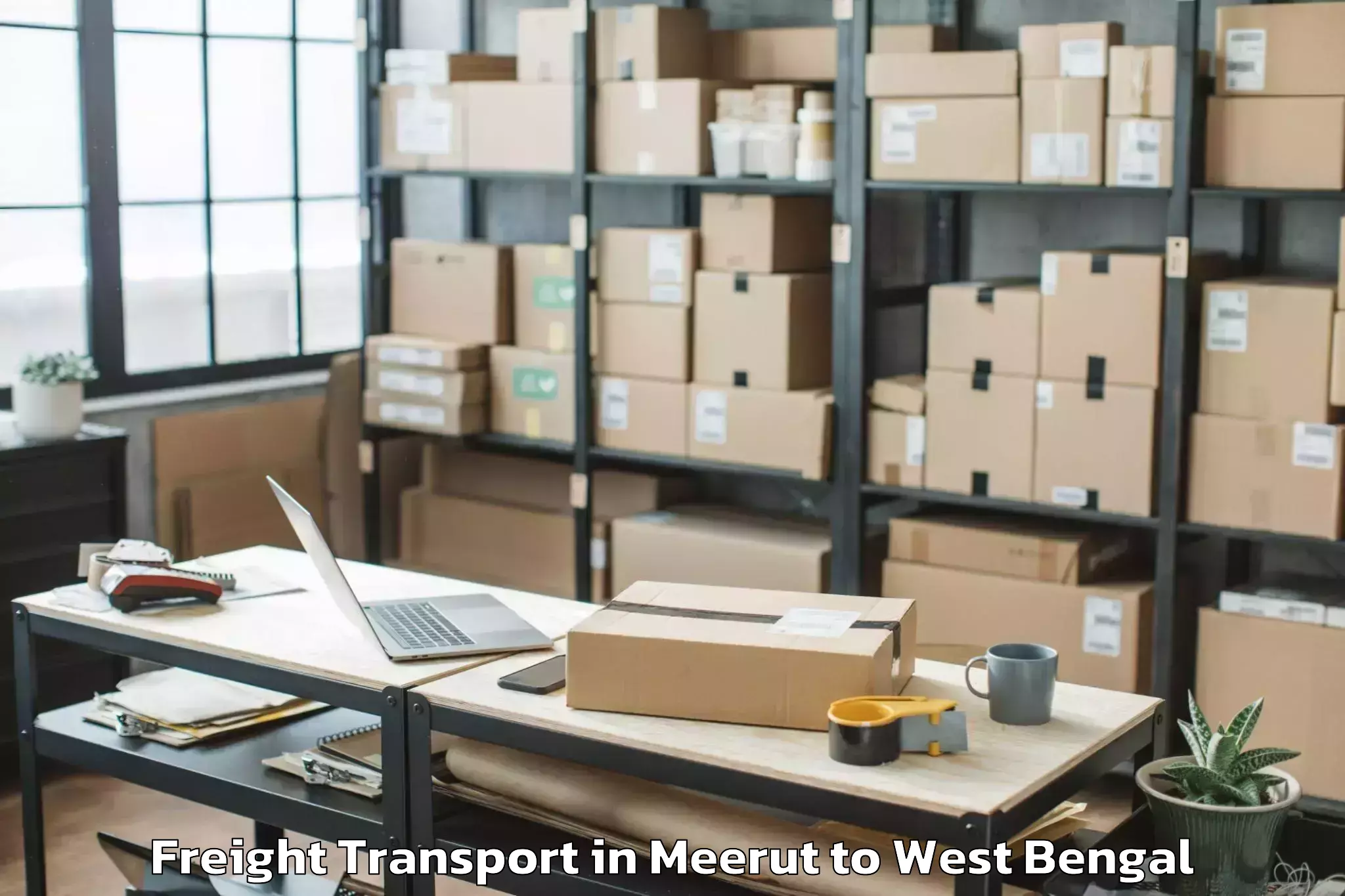 Discover Meerut to Pingla Freight Transport